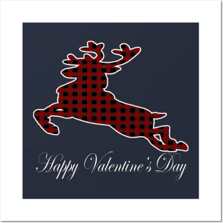 Happy Valentines Day Fawn  Love Costume Posters and Art